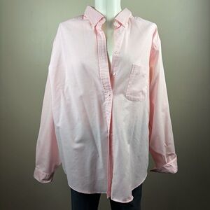 Lands' End Women's pastel Pink 20 Tall Button Down Shirt